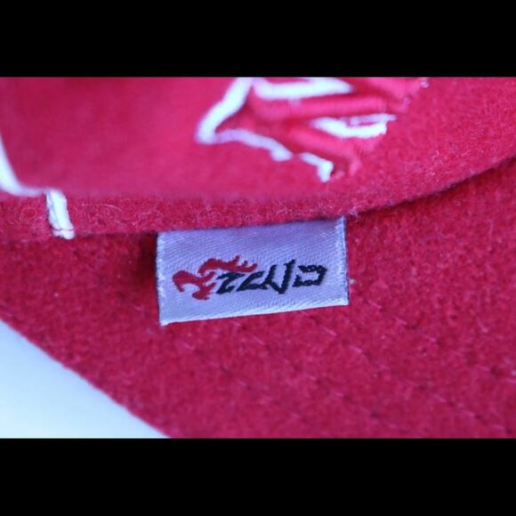 NEW YORK Red Wool/Polyester Baseball Hat ZCUDS in PRISTINE CONDITION - Picture 5 of 8